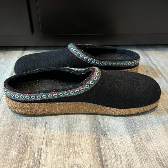 Haflinger Shoes Haflinger Classic Wool Grizzly Clog Slipper Black Eur 44 Us M 1115 Poshmark
